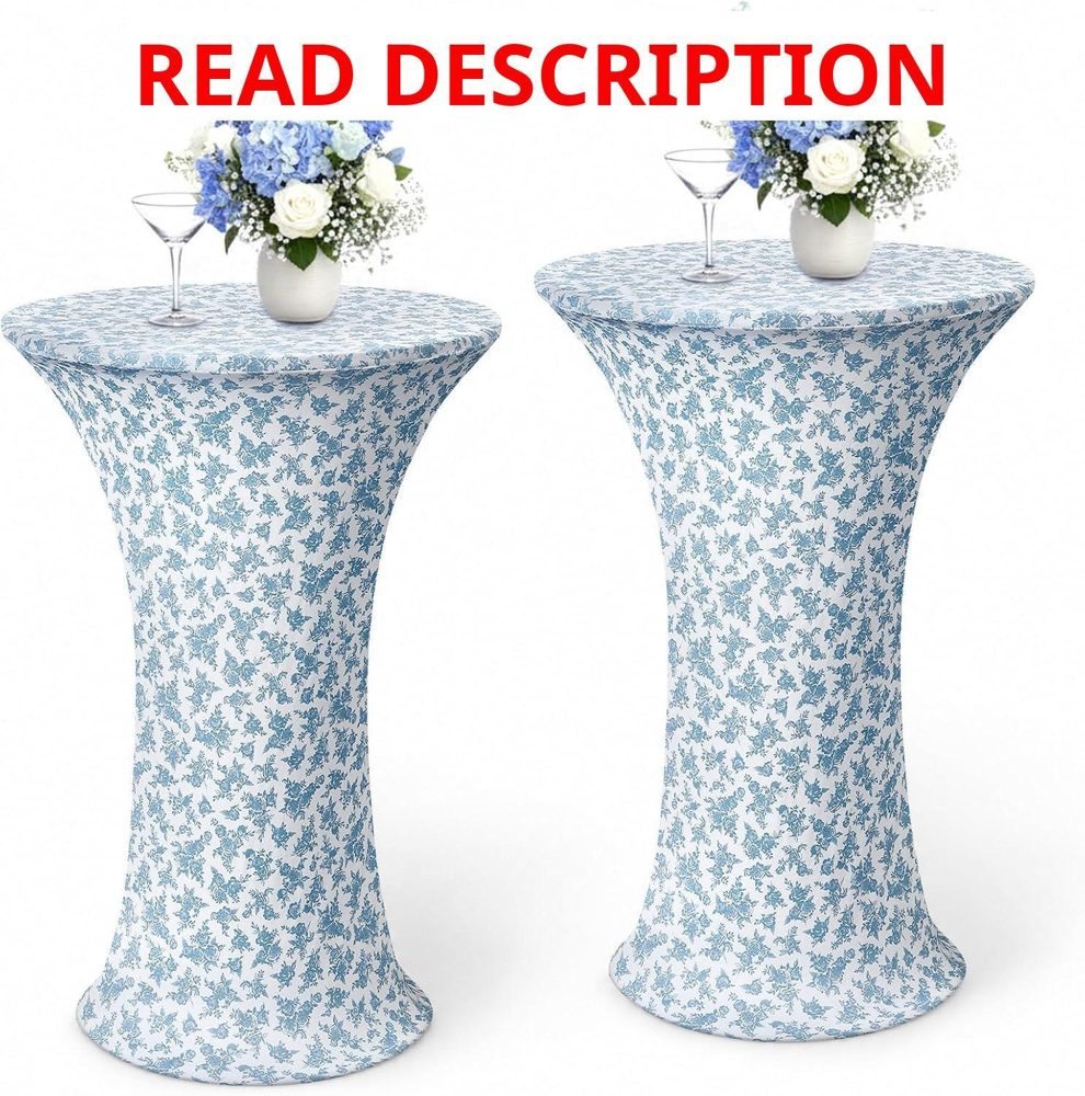 Blue Floral 24x43 Highboy Spandex Cover (2)