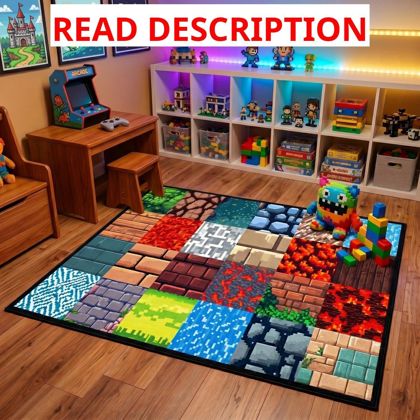 Video Game Room Rug - 2'5"x4' Carpet