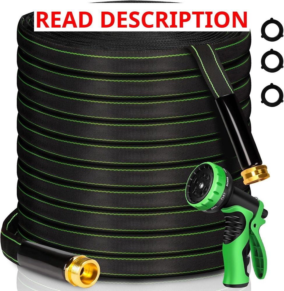 Garden Hose 100 ft 3/4" Brass Fitting
