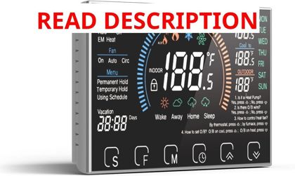 BSEED WiFi Smart Thermostat 7-Day Black