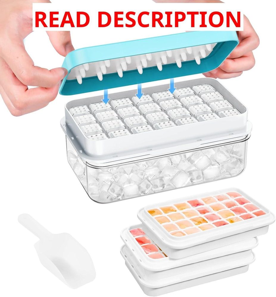 Ice Cube Tray with Lid 84 Cubes BPA-Free