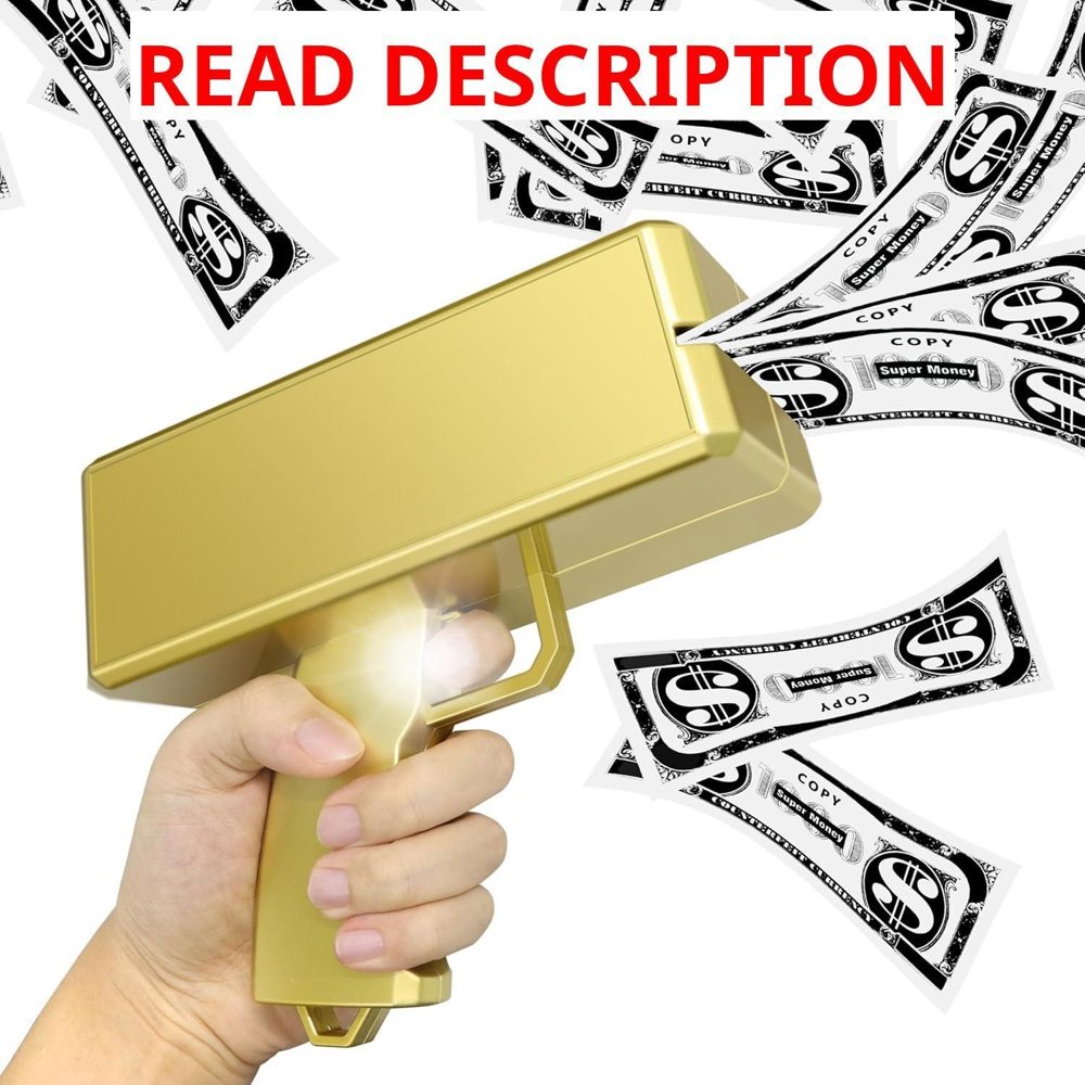 Alagoo Money Guns Toy Gold