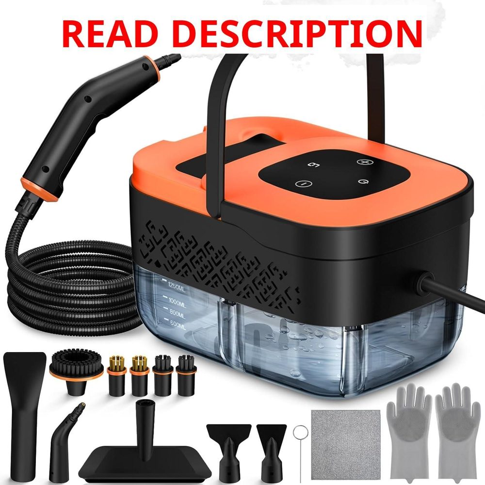 Steam Cleaner Handheld Steamer + 16 Accs
