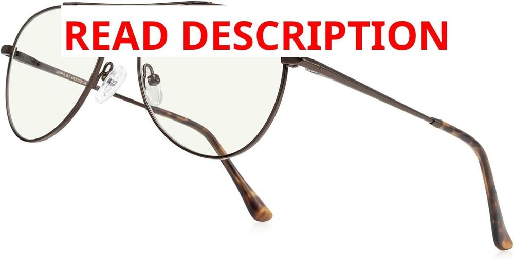 Aviator Reading Glasses Blue Light Blocking