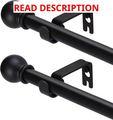 GXOACKJ 2 Pack Curtain Rods 48 84 93 in