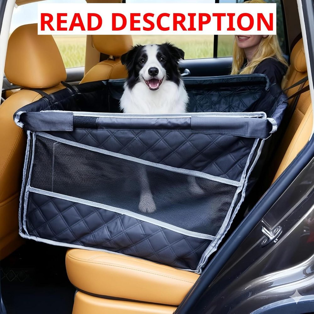 Dog Car Seat for Large/Med Dogs Mesh Windows