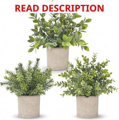 Der Rose 3 Pack Fake Plants Sage Green Safe