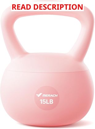 MERACH 15 LB Soft Kettlebell   Cushioned Grip
