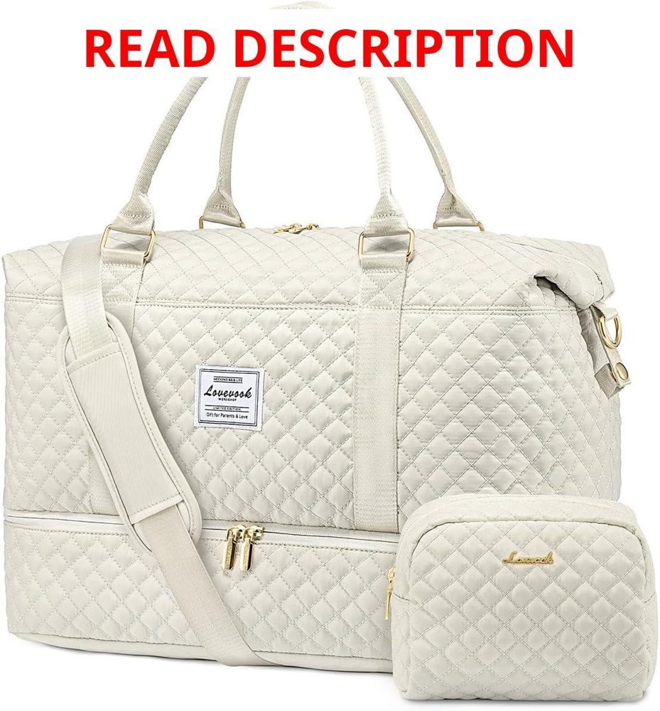 Vevook Duffle Bag with Shoe Compartment