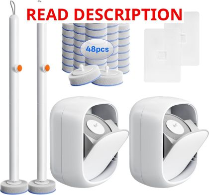 Disposable Toilet Cleaning System: 2 Brushes
