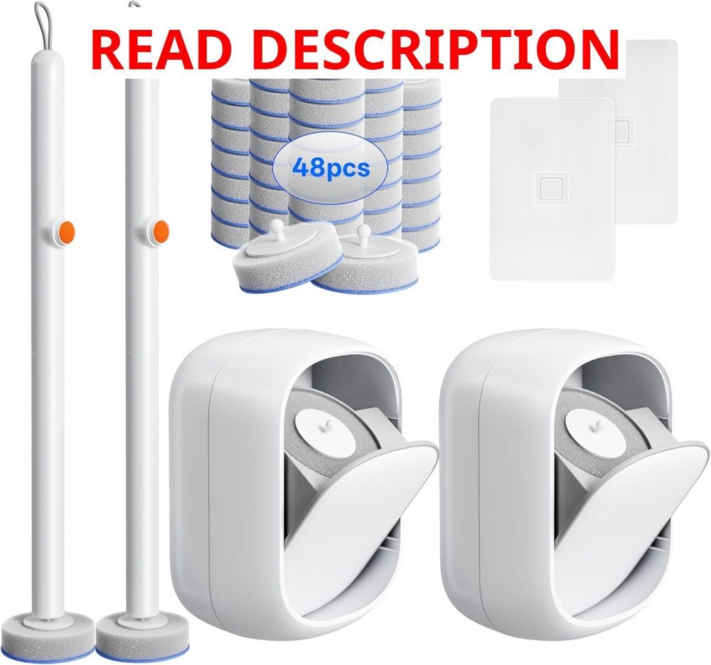 Disposable Toilet Cleaning System: 2 Brushes