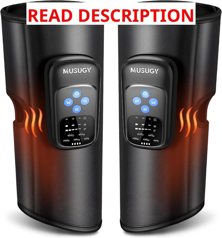 Calf Massager: Heat 5 Modes & Intensities