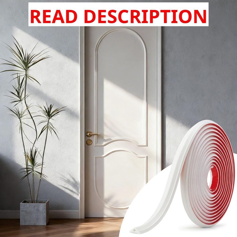 Peel & Stick Wall Molding Trim White