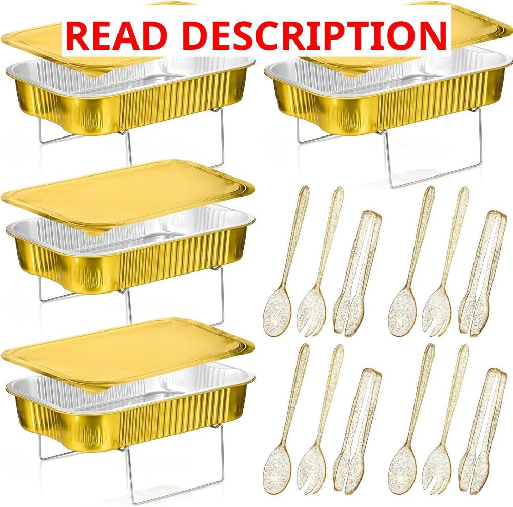 Chafing Dishes Buffet Set with Racks & Stand