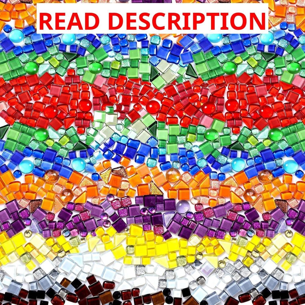 1000 Pcs Irregular Crystal Mosaic Tiles