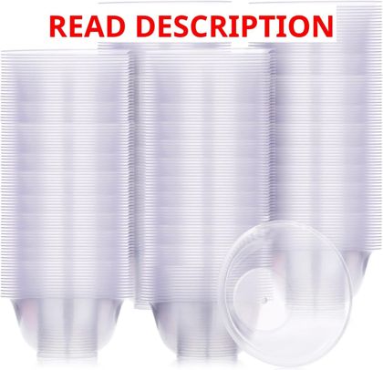 Potchen 8.5 oz Clear Plastic Bowls for Parties