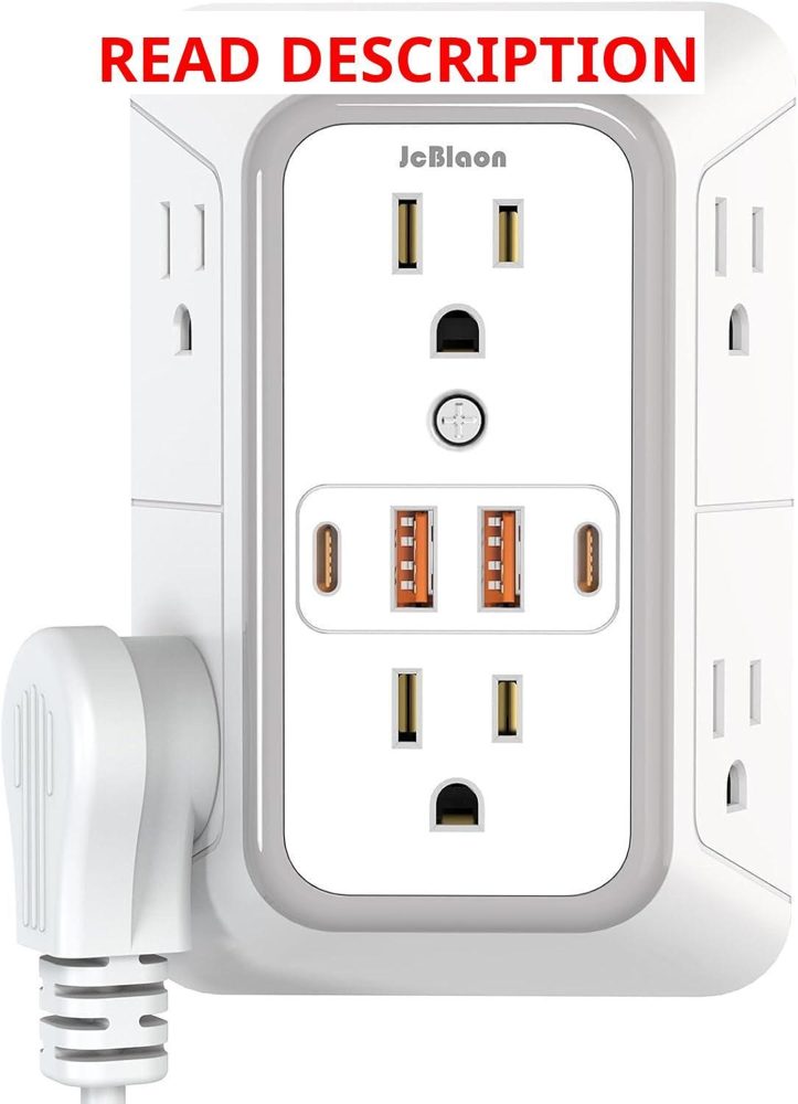 USB Wall Charger Extender with 4 USB Ports