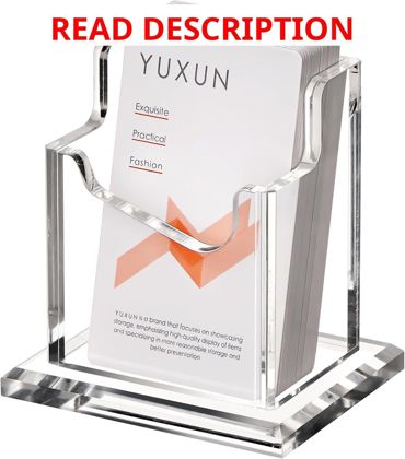 YUXUN Acrylic Card Holder 1-Tier