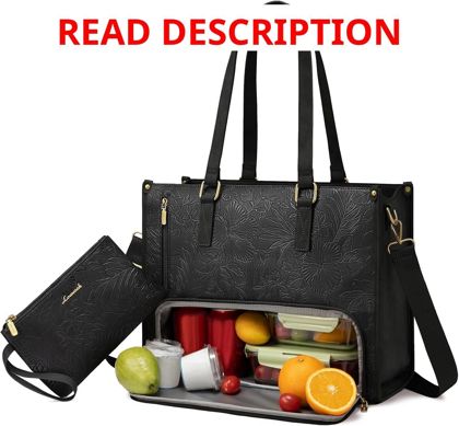 LOVEVOOK Lunch Tote: Insulated Laptop Bag