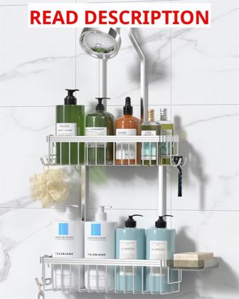 Never Rust Shower Caddy: 2-Tier Organizer