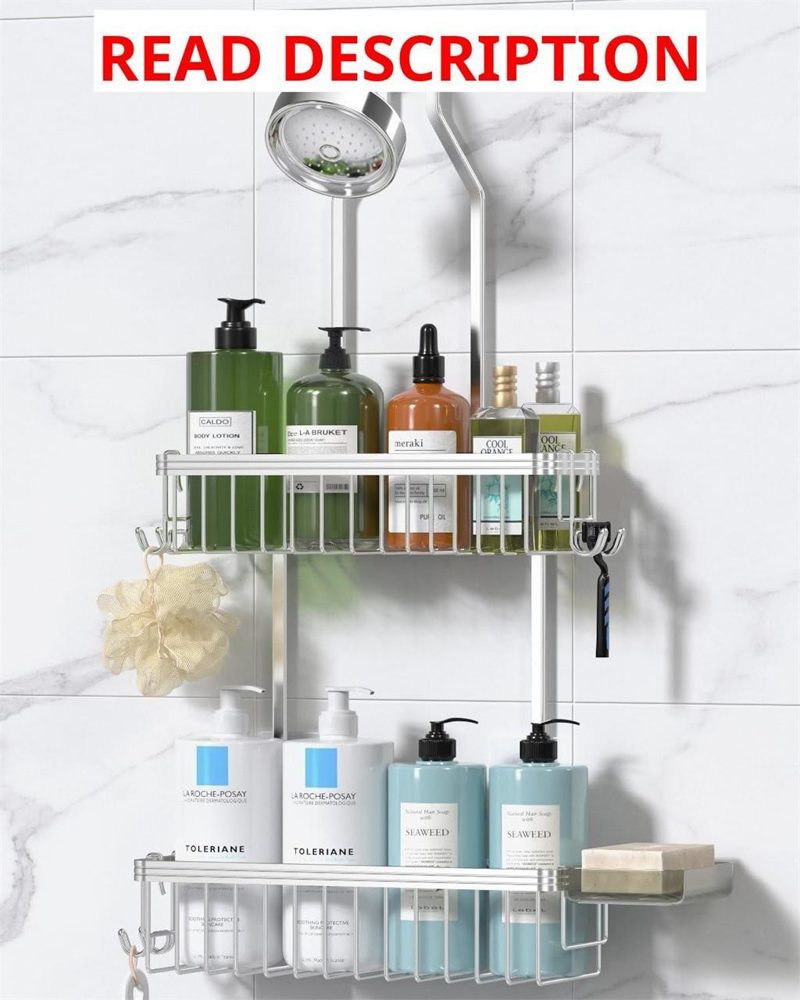 Never Rust Shower Caddy: 2-Tier Organizer