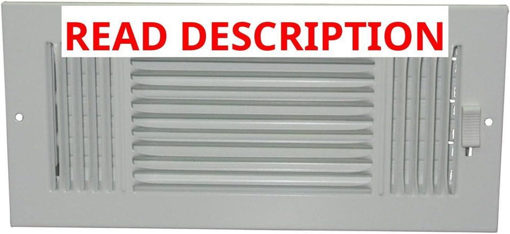 PROSELECT PS3W3W12U 12x6 White 3-Way Register