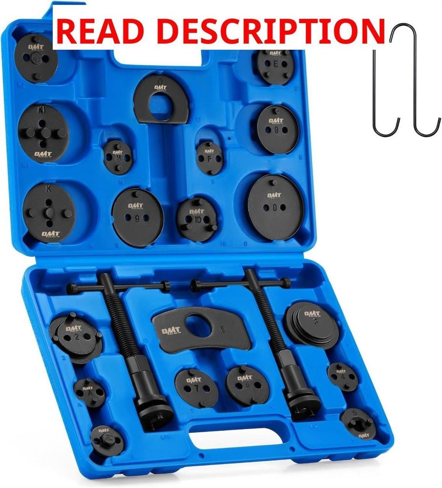 OMT 24pc Brake Caliper Tool Set with Adapters