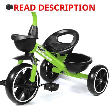KRIDDO Toddler Tricycle Tool-Free Trike