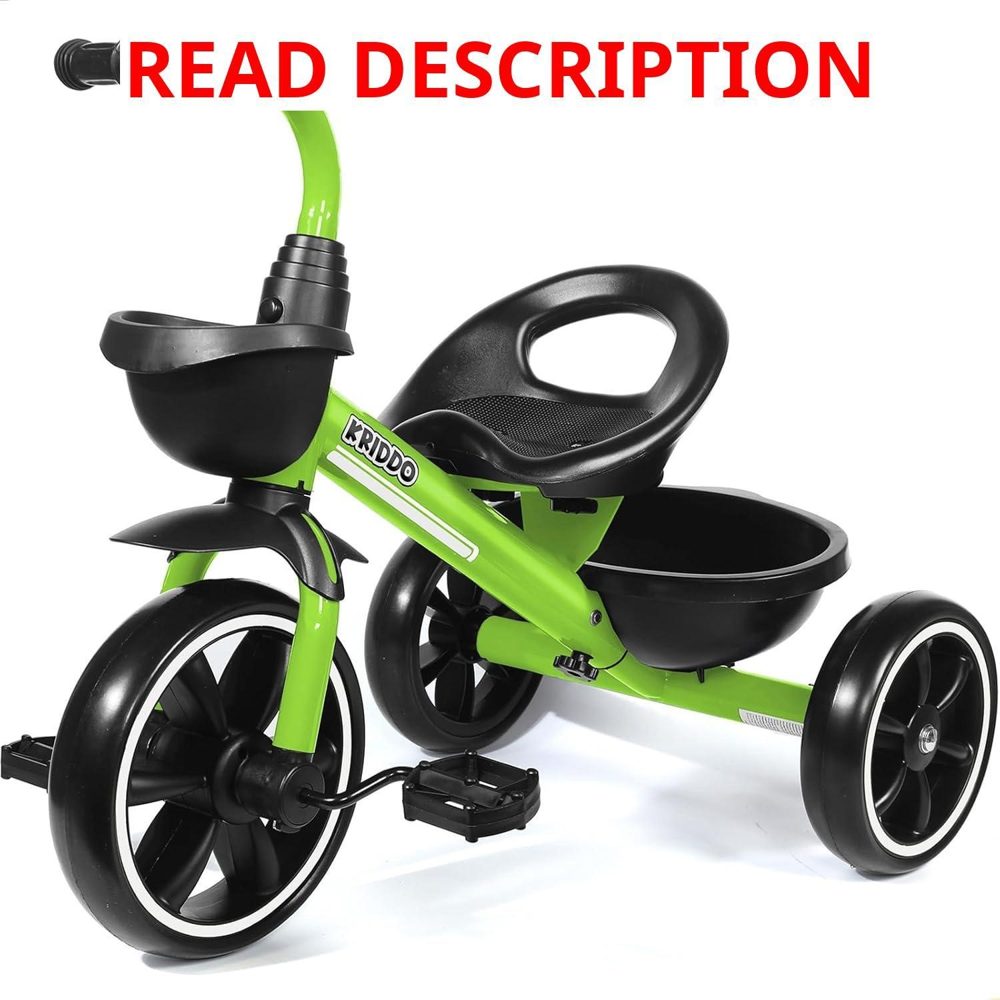 KRIDDO Toddler Tricycle Tool-Free Trike