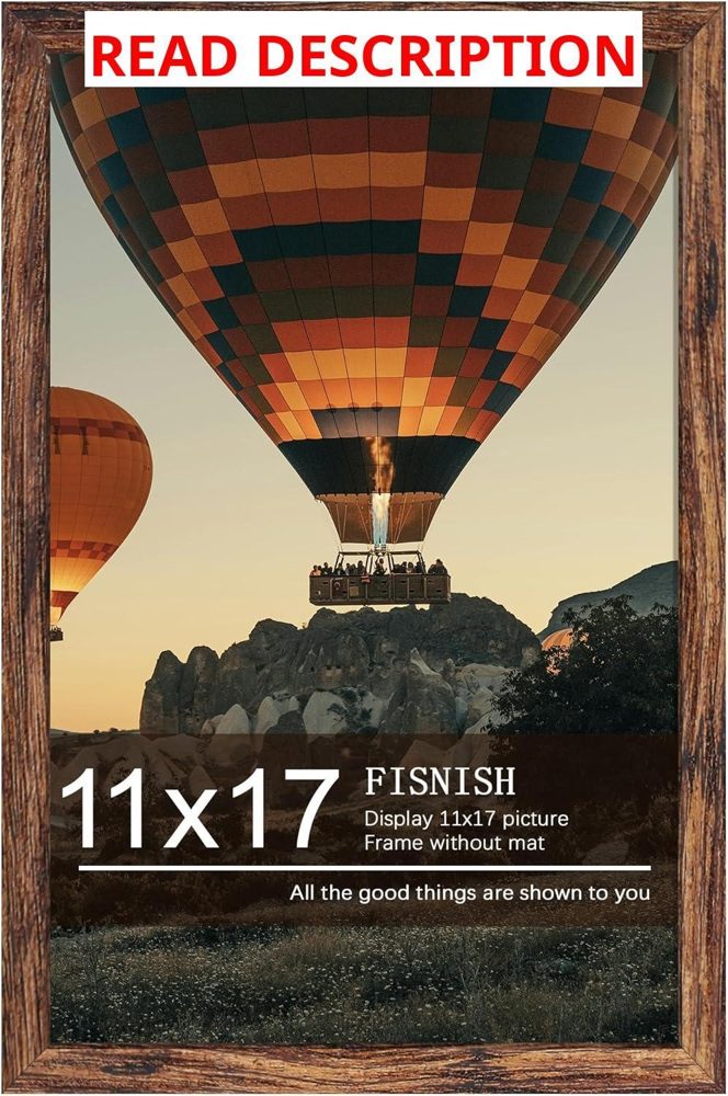 11x17 Picture Frame Brown Classic Poster