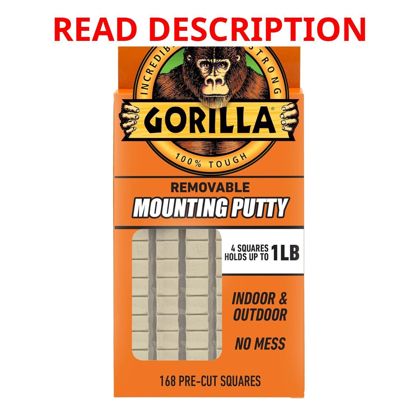 Gorilla Removable Mounting Putty 168 Squares