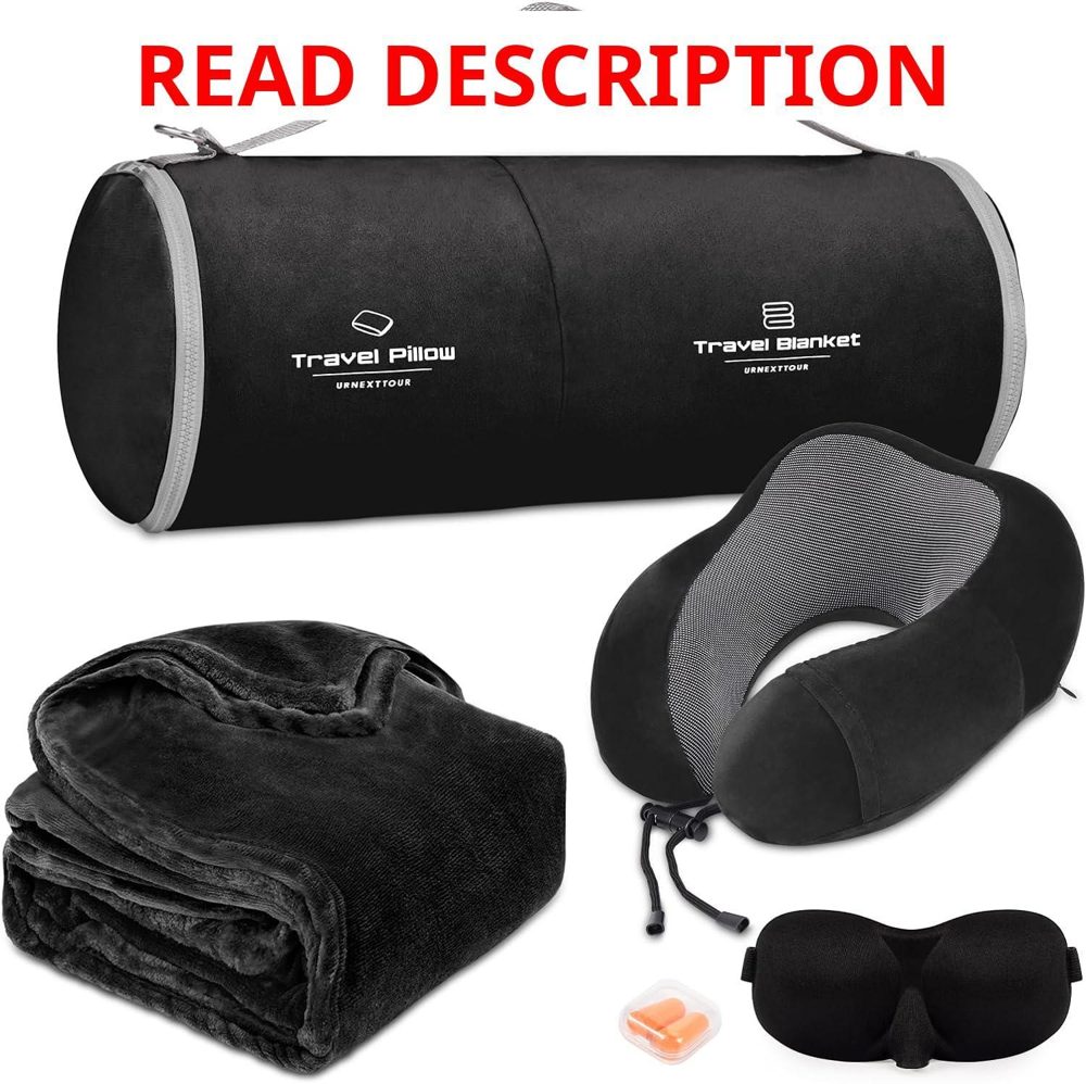 urnexttour Travel Pillow & Blanket Set