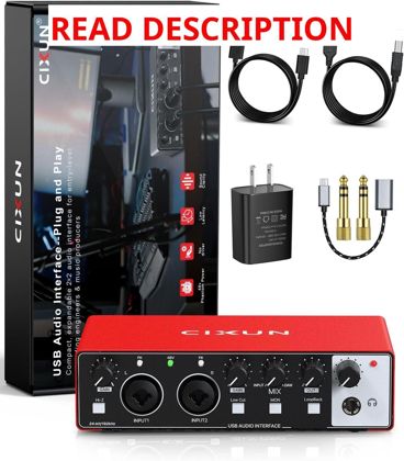 2x2 USB-C Audio Interface 24-bit/192kHz