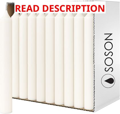 Simply Soson 5" Taper Candles 24-Pk Unscented