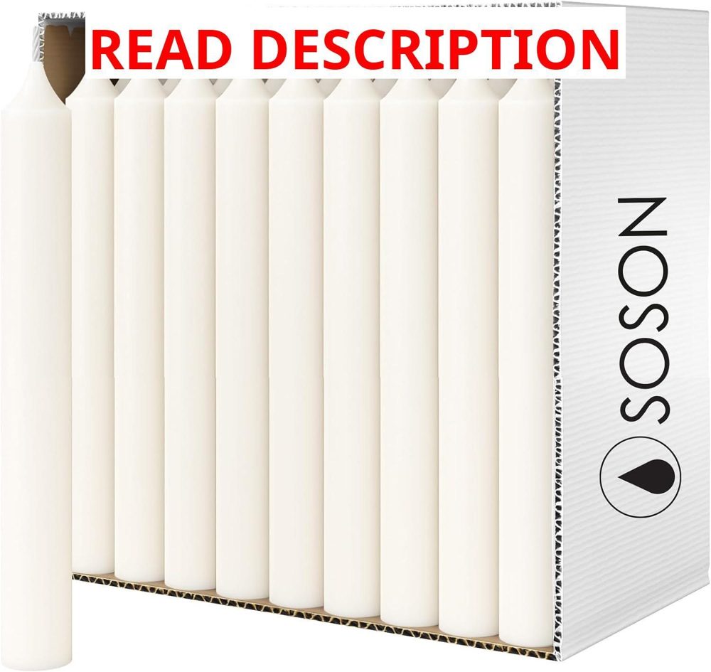 Simply Soson 5" Taper Candles 24-Pk Unscented