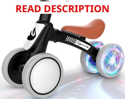 Colorful Lighting Baby Balance Bike for 1
