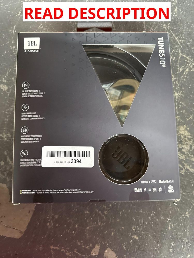 JBL Tune 510BT Headphones Bluetooth Black