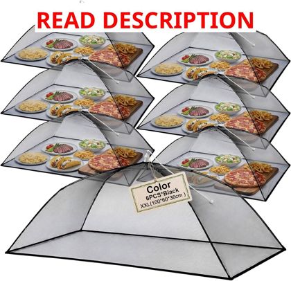 Hushee 6 Pcs Extra Large Food Covers 40x24