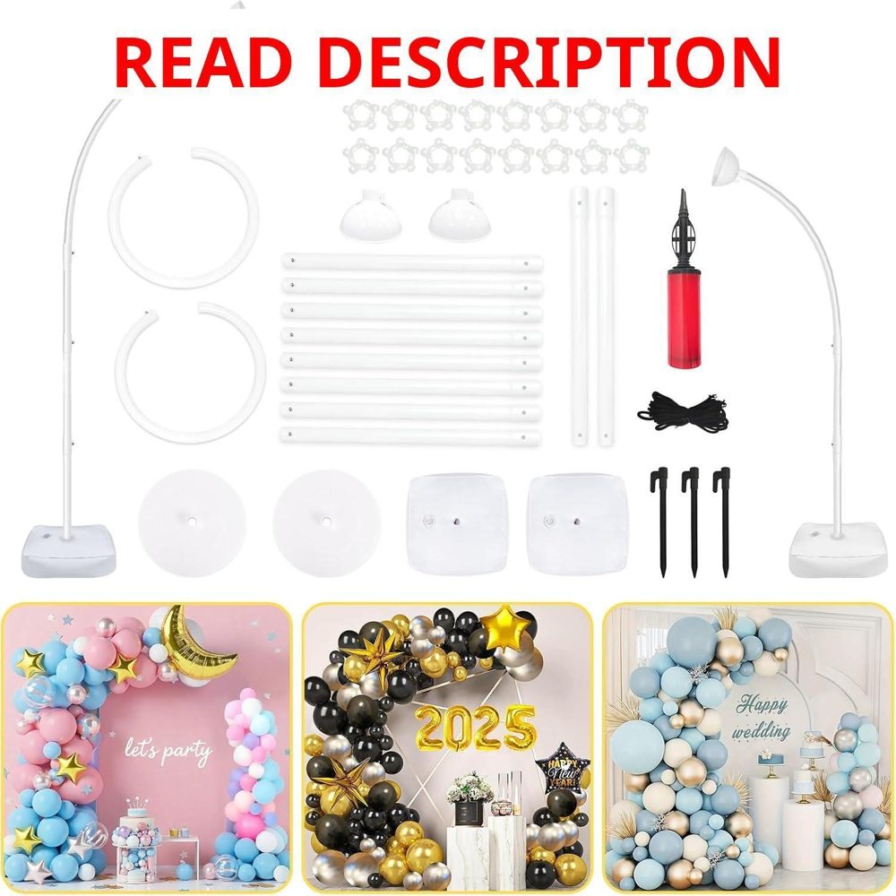 OurWarm 8.2FT & 6FT Balloon Arch Stand Kit