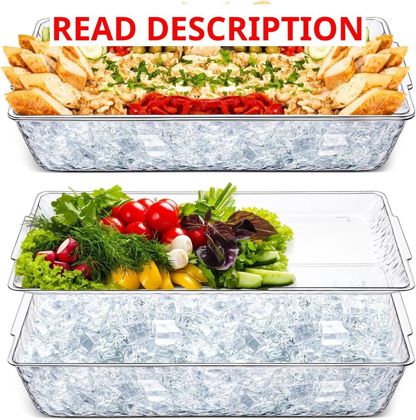 Chilled Serving Tray Set 16x9 Compartments