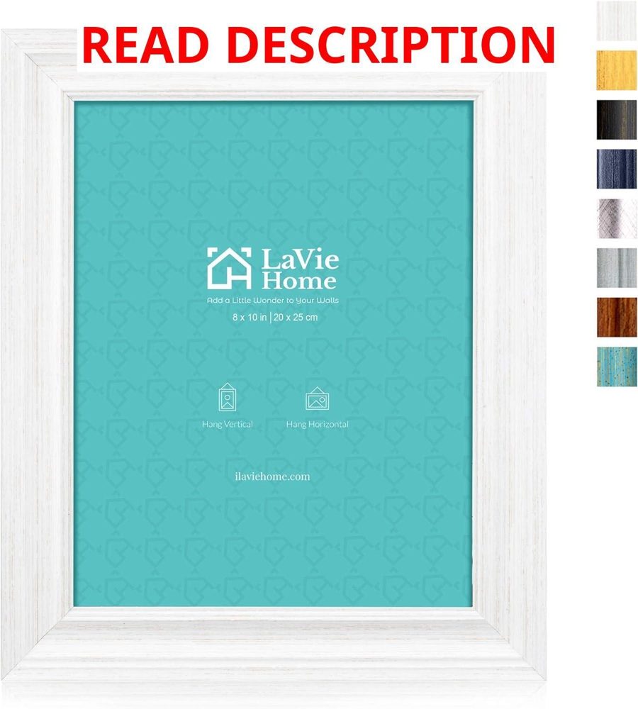 8x10 Picture Frames (3-Pack) Distressed White