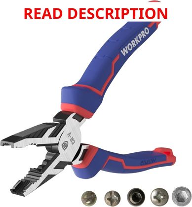 WORKPRO 8" Linesman PRO Screw Extractor Pliers
