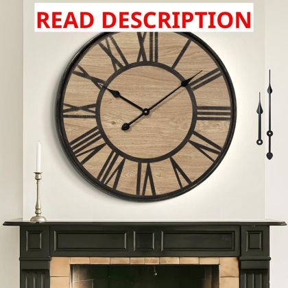 Large Wall Clock Silent Battery Clock
