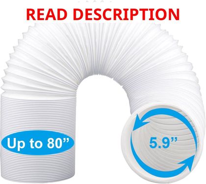 80" AC Exhaust Hose 5.9" Dia Universal