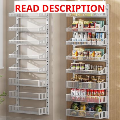 POKIPO 8-Tier Over-the-Door Pantry White