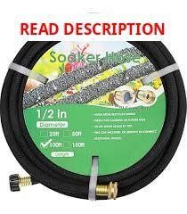 MAMIZO Soaker Hose Kit 100 Ft 1/2" Brass