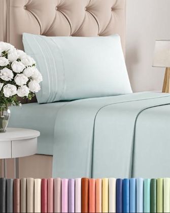 Twin Size 3-Piece Sheet Set - Ice Blue