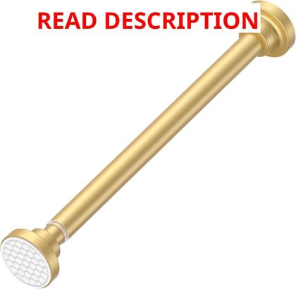 Tension Shower Rod No-Drill 18-27" Gold