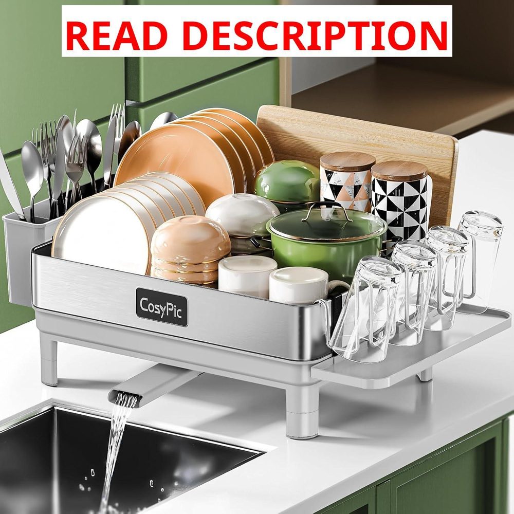304 Stainless Dish Drying Rack Grey