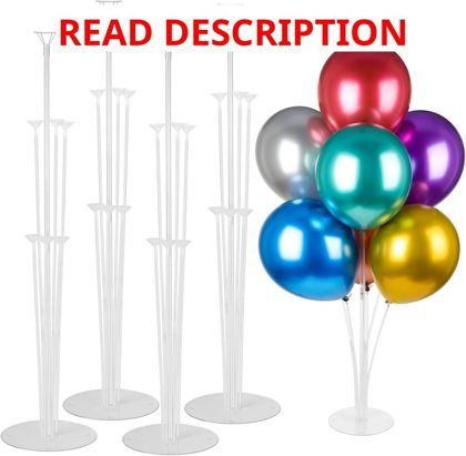 Voircoloria 4 Sets Balloon Stand Kit with Base